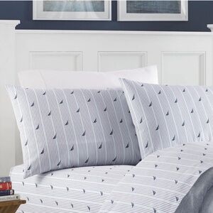 Nautica Full Sheets Cotton Percale Bedding Set Casual Home Decor